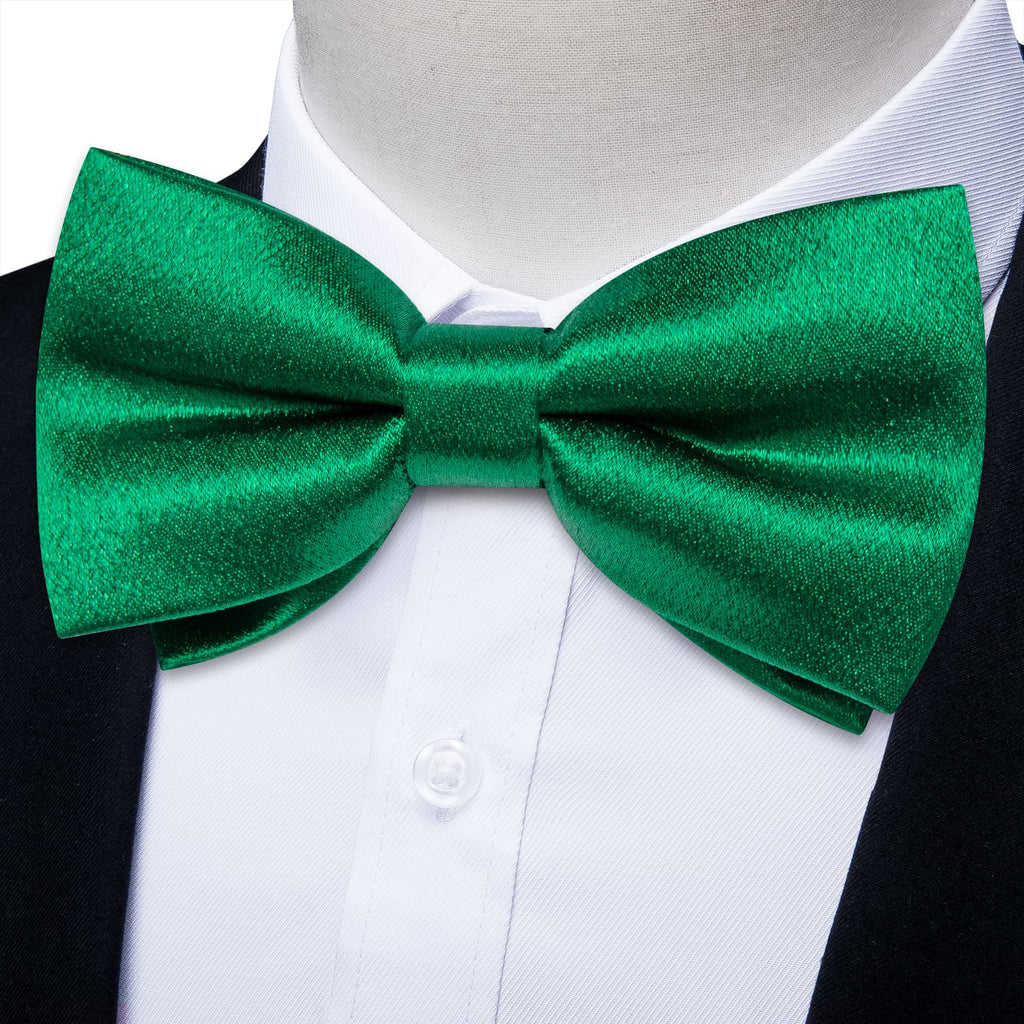 GentCrest Green Solid Bowtie Set - Image 1