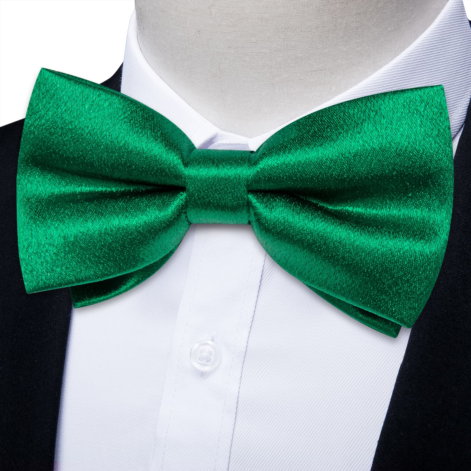 GentCrest Green Solid Bowtie Set - Image 1