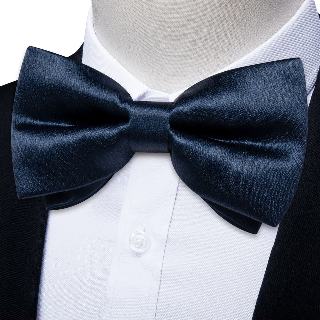 GentCrest Blue Solid Bowtie Set - Image 1