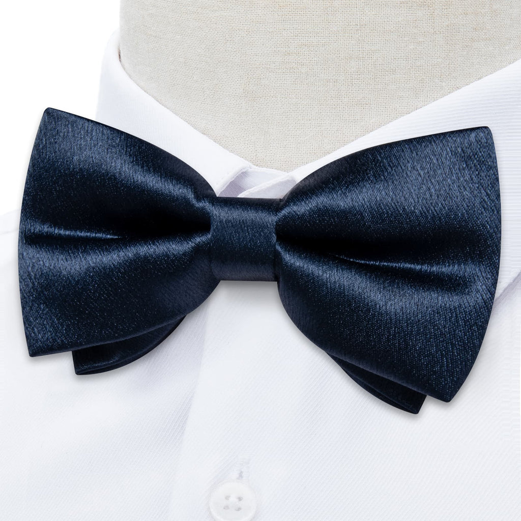 GentCrest Blue Solid Bowtie Set - Image 3