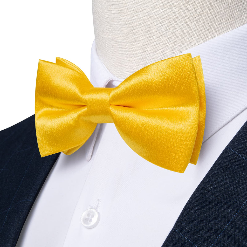 GentCrest Yellow Solid Bowtie Set - Image 2