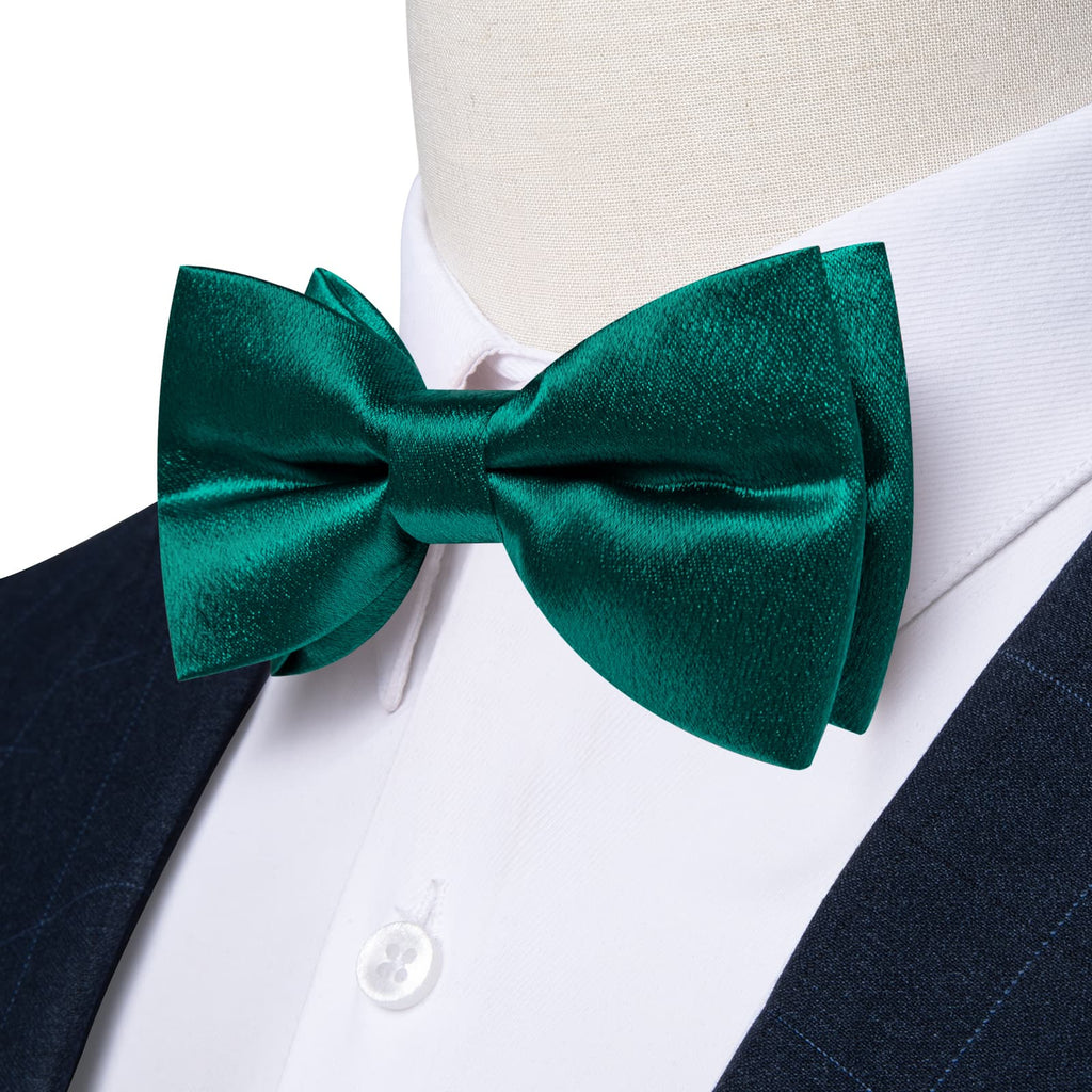 GentCrest Green Solid Bowtie Set - Image 2