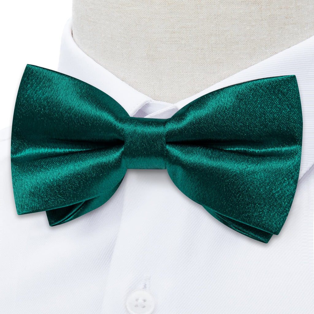 GentCrest Green Solid Bowtie Set - Image 3