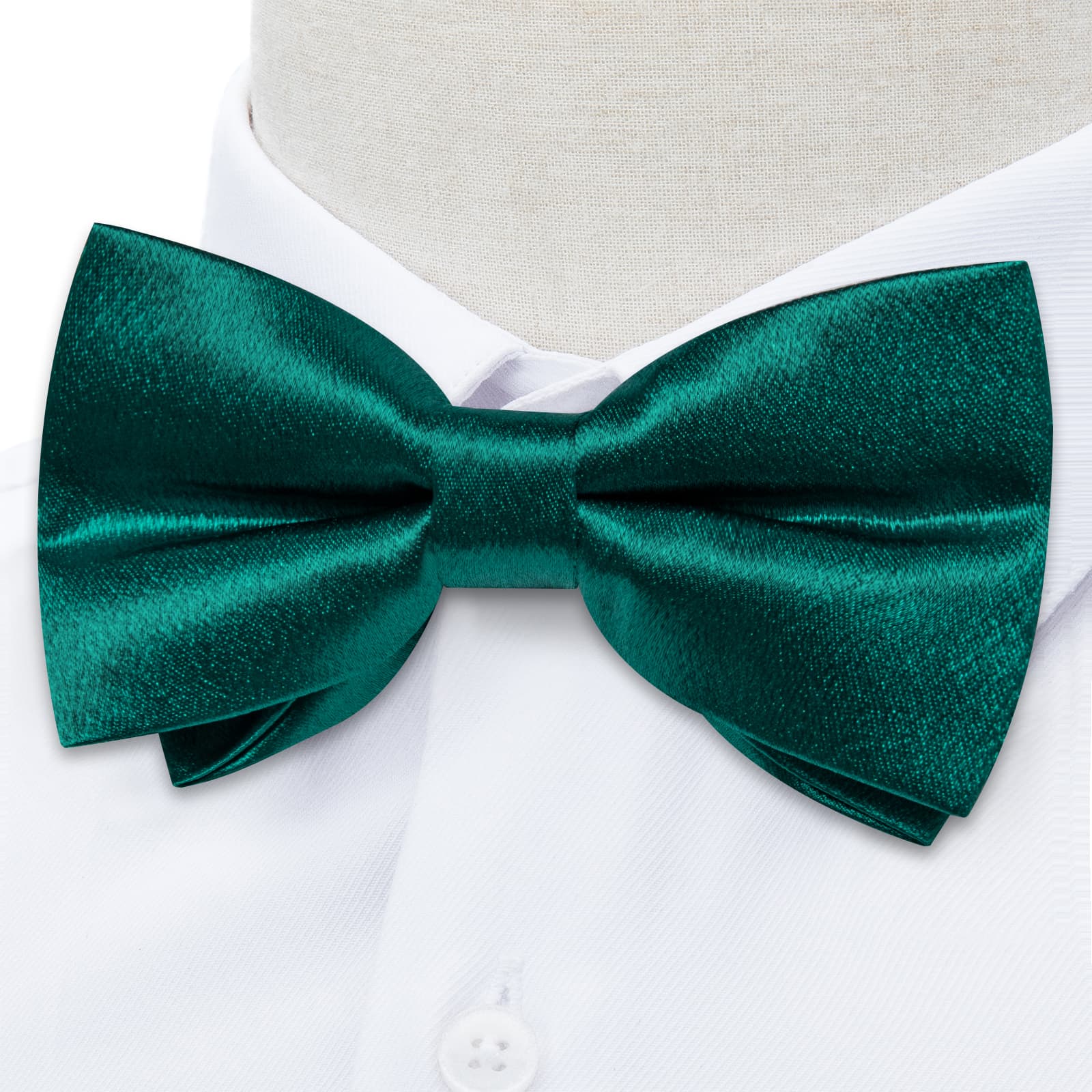GentCrest Green Solid Bowtie Set - Image 3