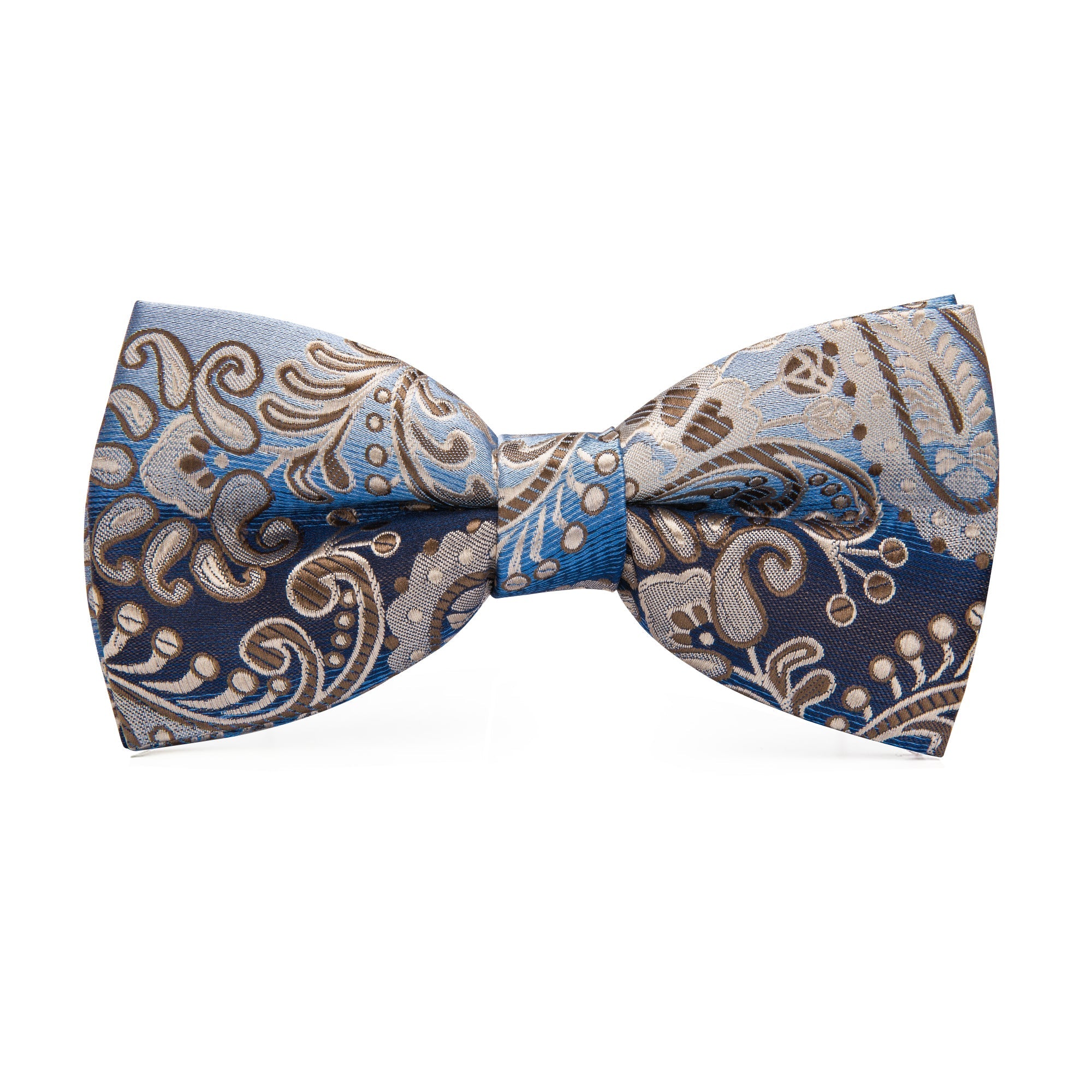 GentCrest Blue Paisley Bowtie Set - Image 4