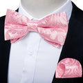GentCrest Pink Paisley Bowtie Set - Image 1
