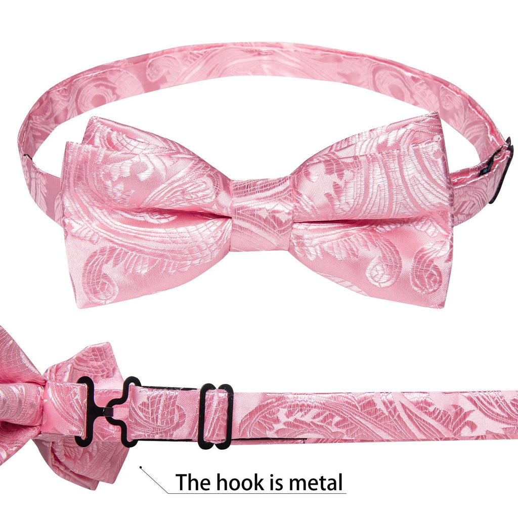 GentCrest Pink Paisley Bowtie Set - Image 2