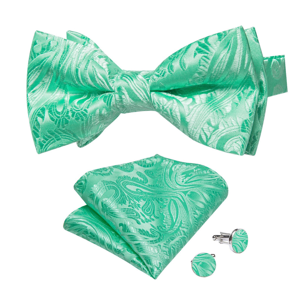 GentCrest Green Paisley Bowtie Set - Image 2