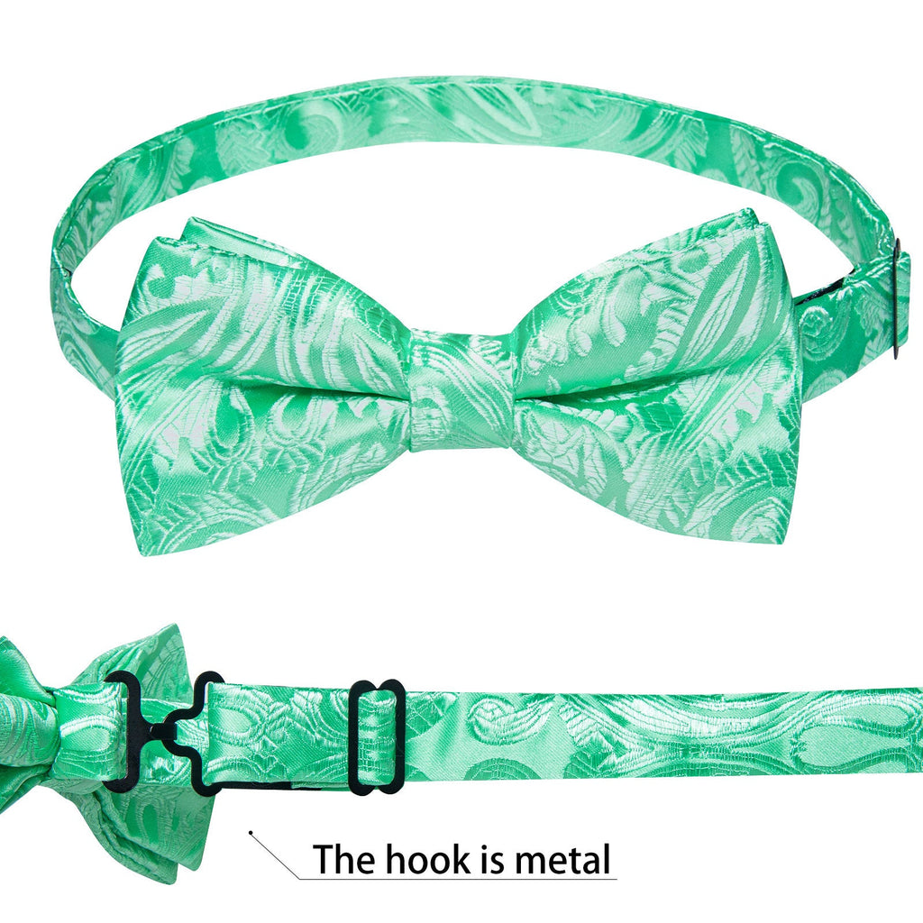 GentCrest Green Paisley Bowtie Set - Image 3