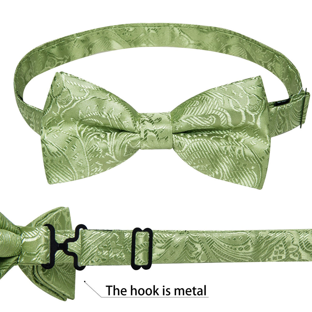 GentCrest Green Paisley Bowtie Set - Image 5