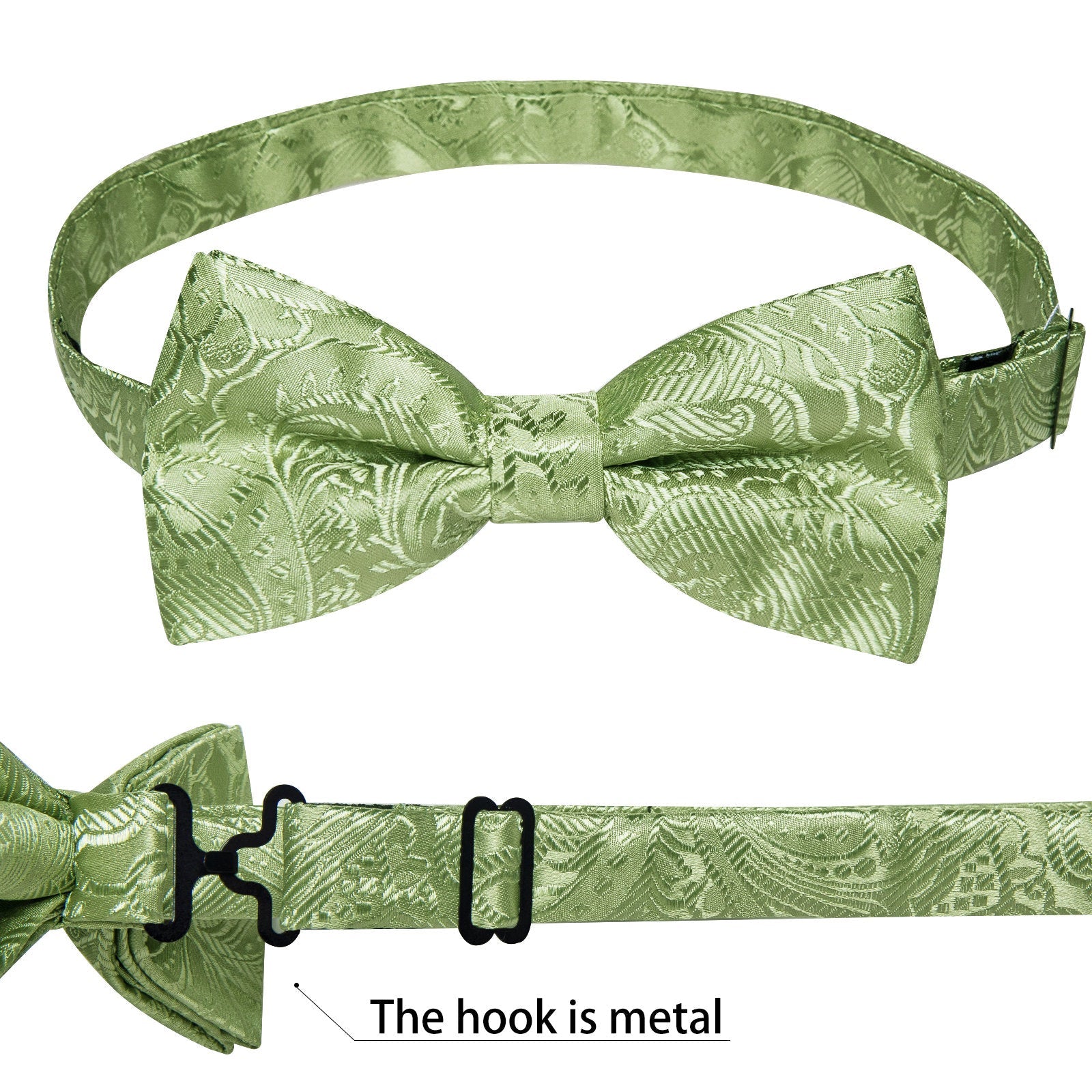 GentCrest Green Paisley Bowtie Set - Image 5