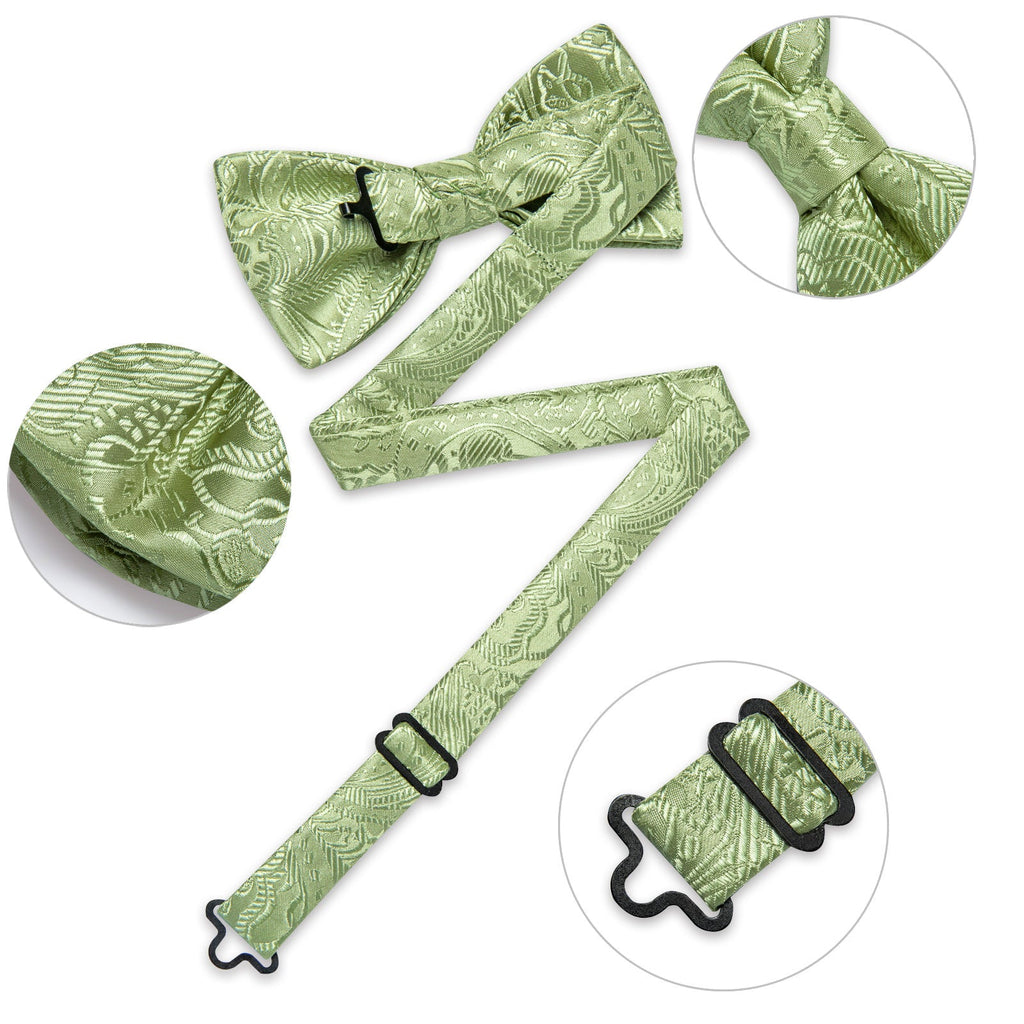 GentCrest Green Paisley Bowtie Set - Image 4