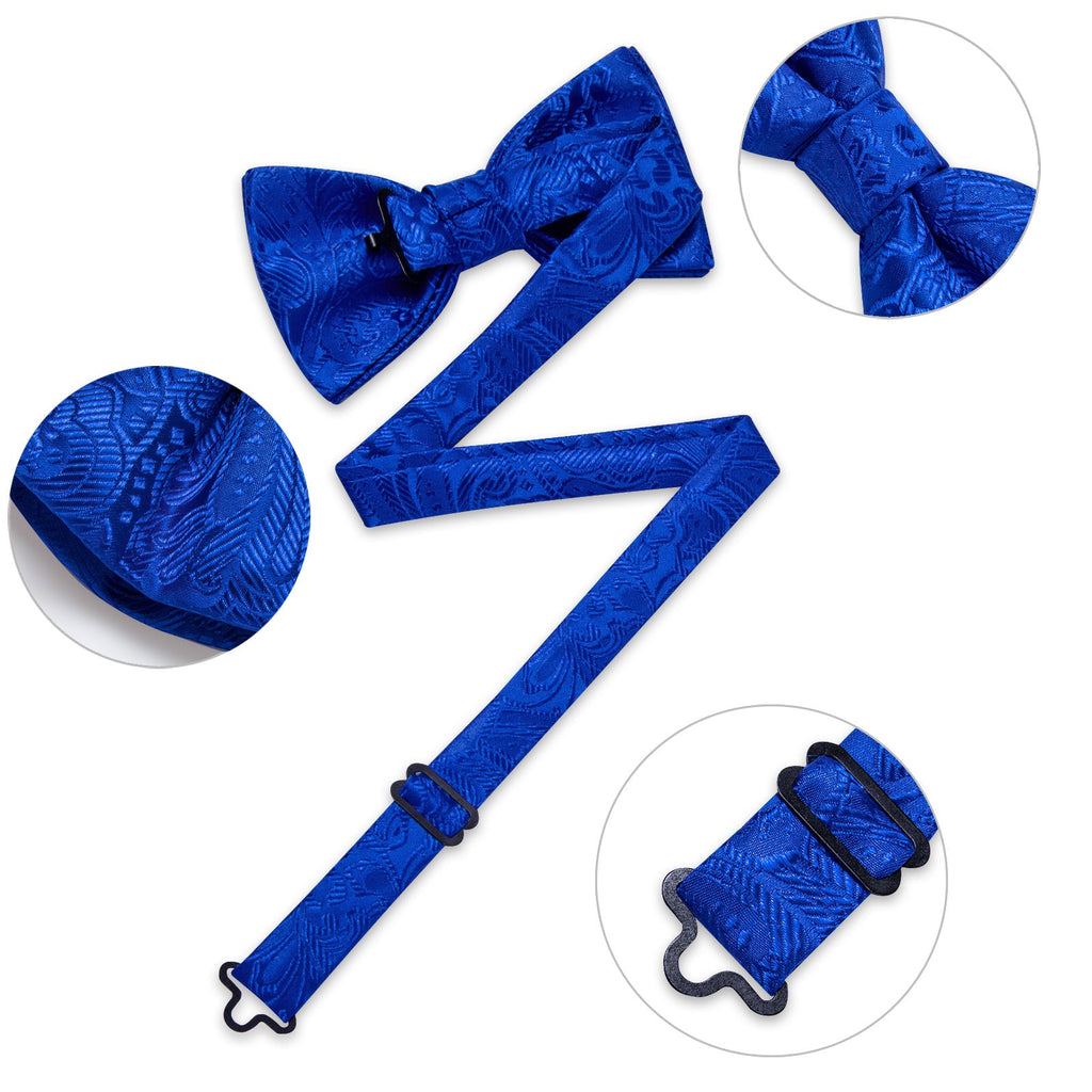 GentCrest Blue Paisley Bowtie Set - Image 5