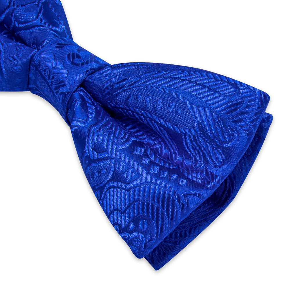 GentCrest Blue Paisley Bowtie Set - Image 2