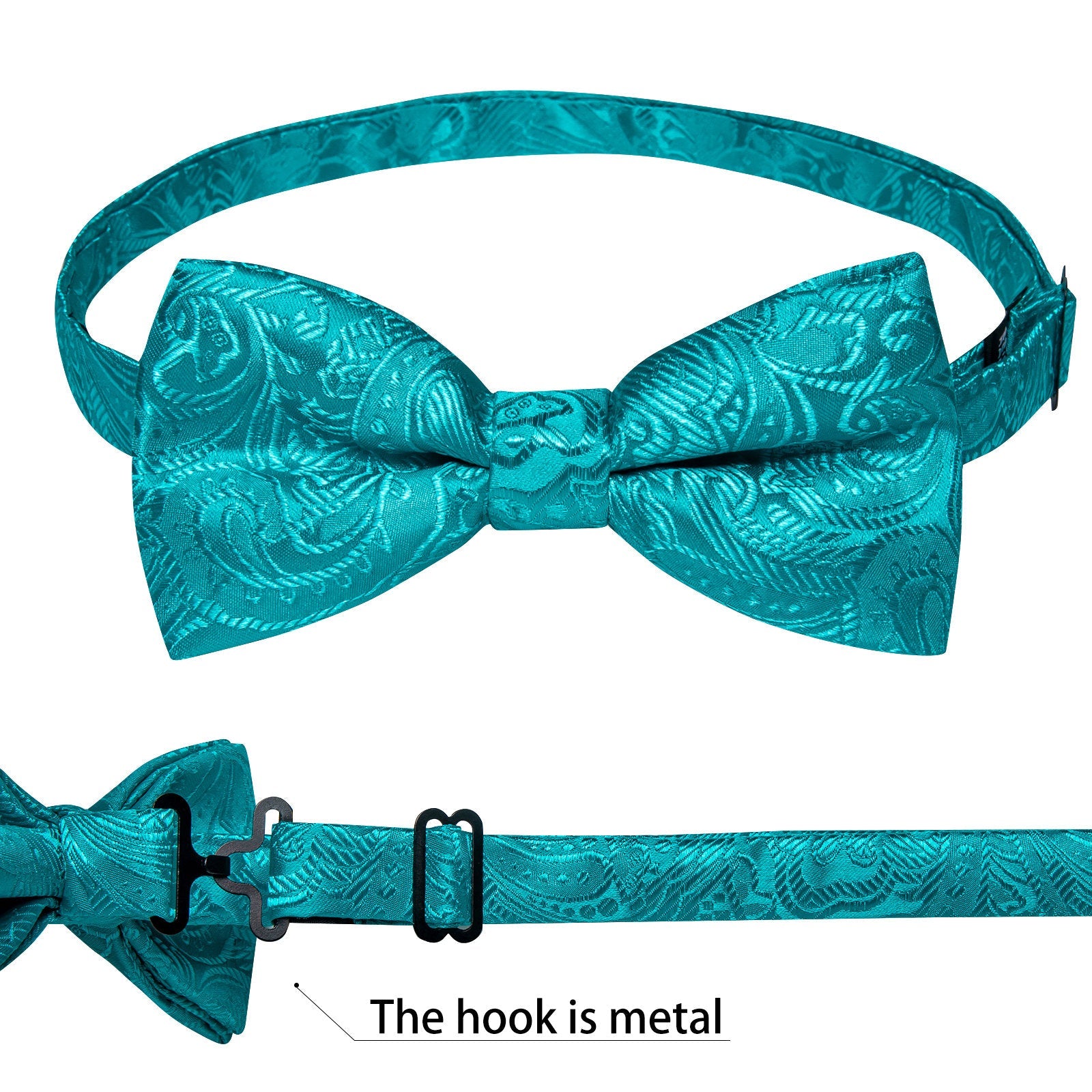 GentCrest Blue Paisley Bowtie Set - Image 4