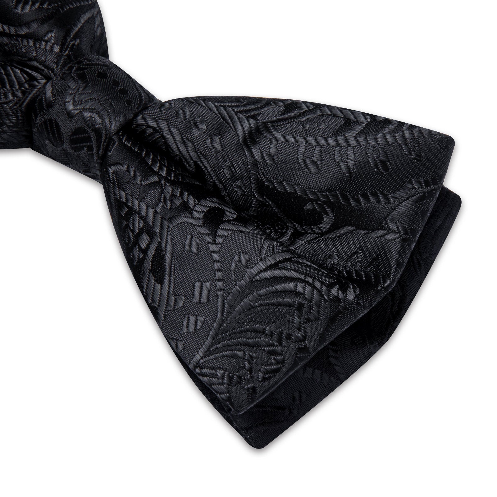 GentCrest Black Paisley Bowtie Set - Image 3