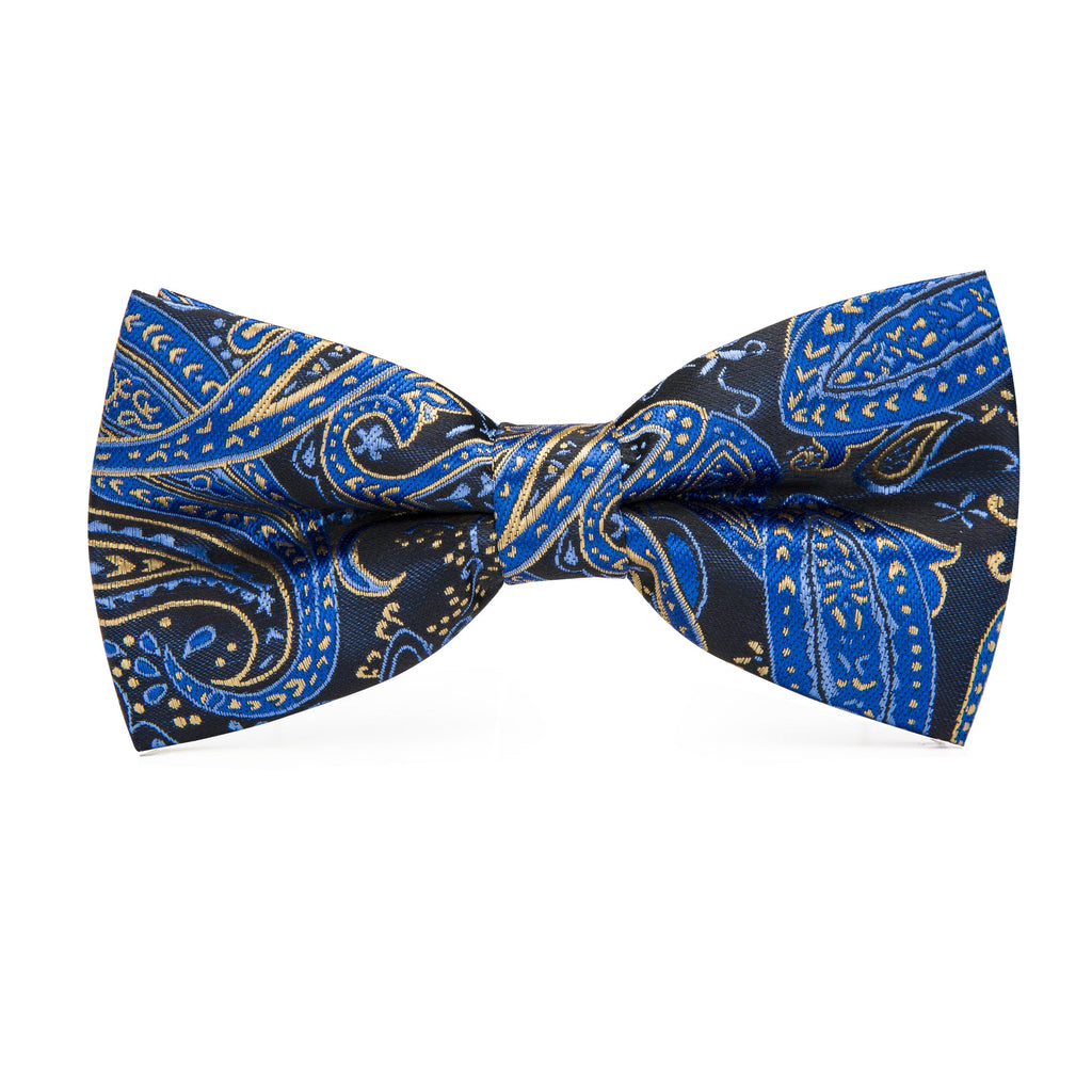 GentCrest Black Paisley Bowtie Set - Image 5