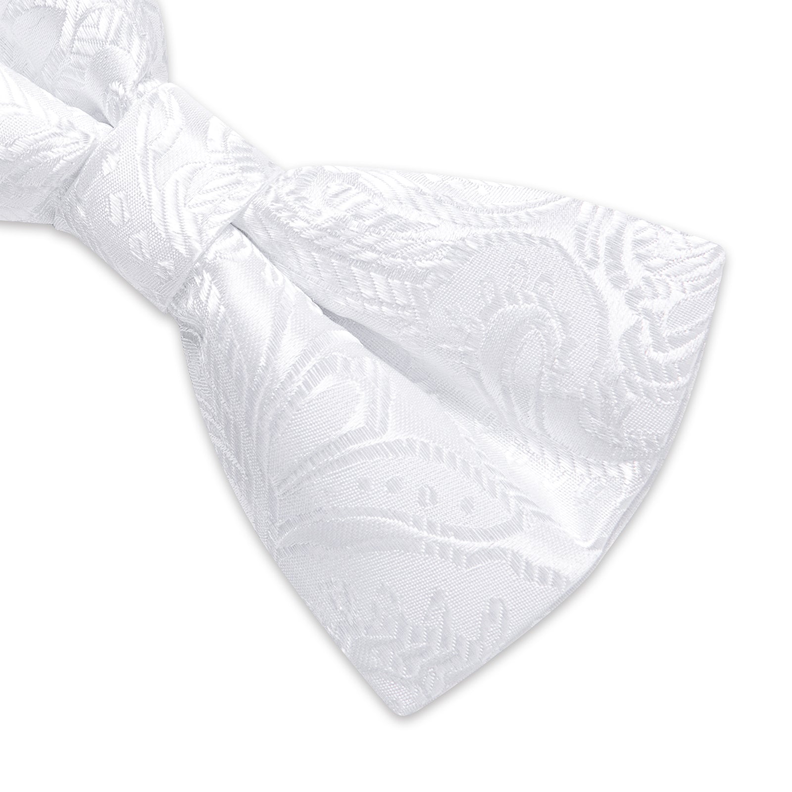 GentCrest White Paisley Bowtie Set - Image 5