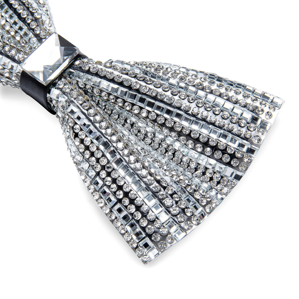 GentCrest Grey Rhinestone Bowtie Set - Image 4