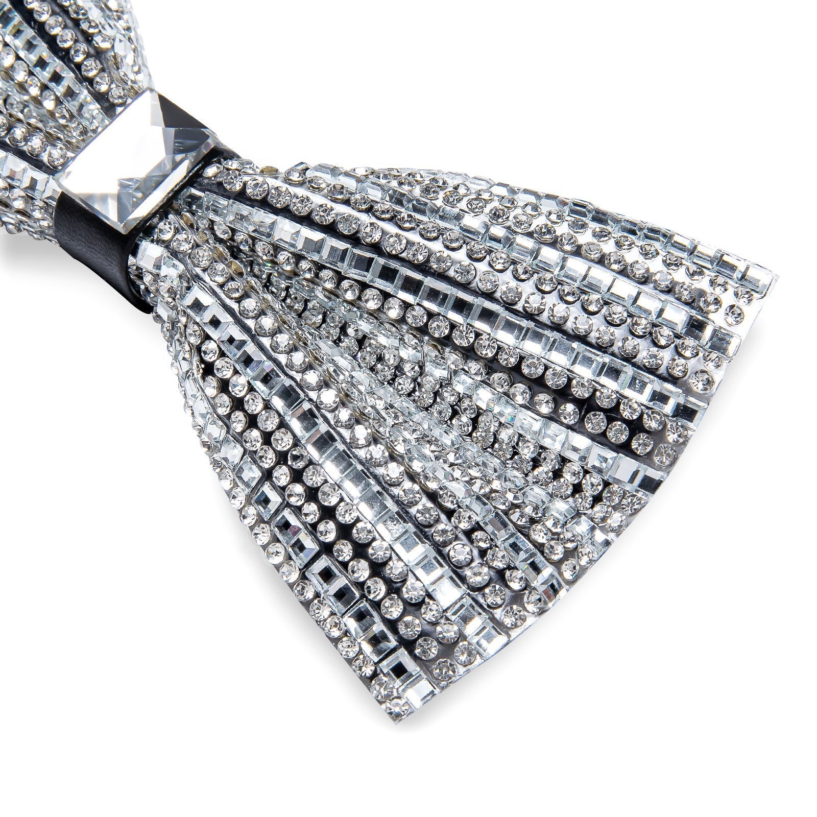GentCrest Grey Rhinestone Bowtie Set - Image 4