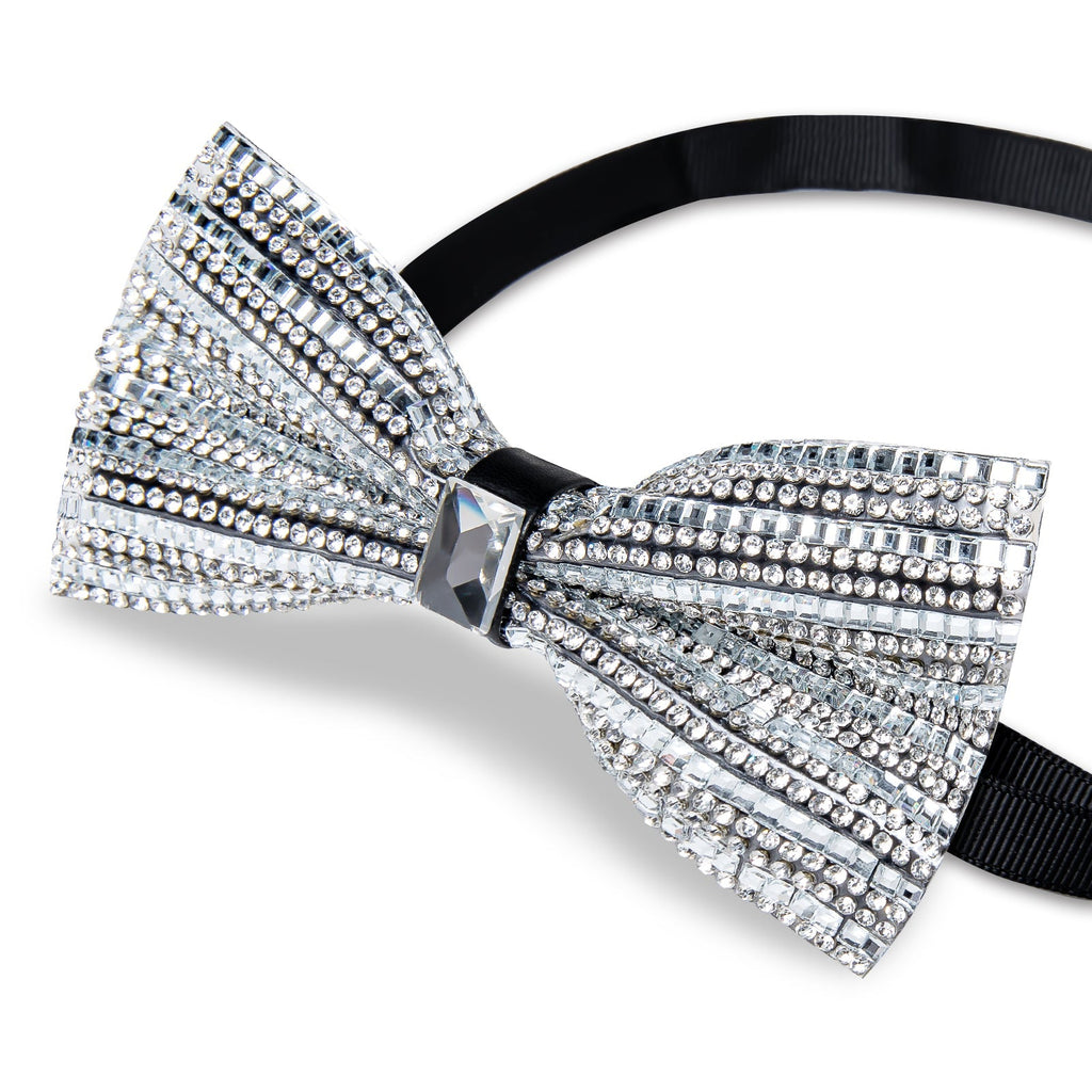 GentCrest Grey Rhinestone Bowtie Set - Image 5