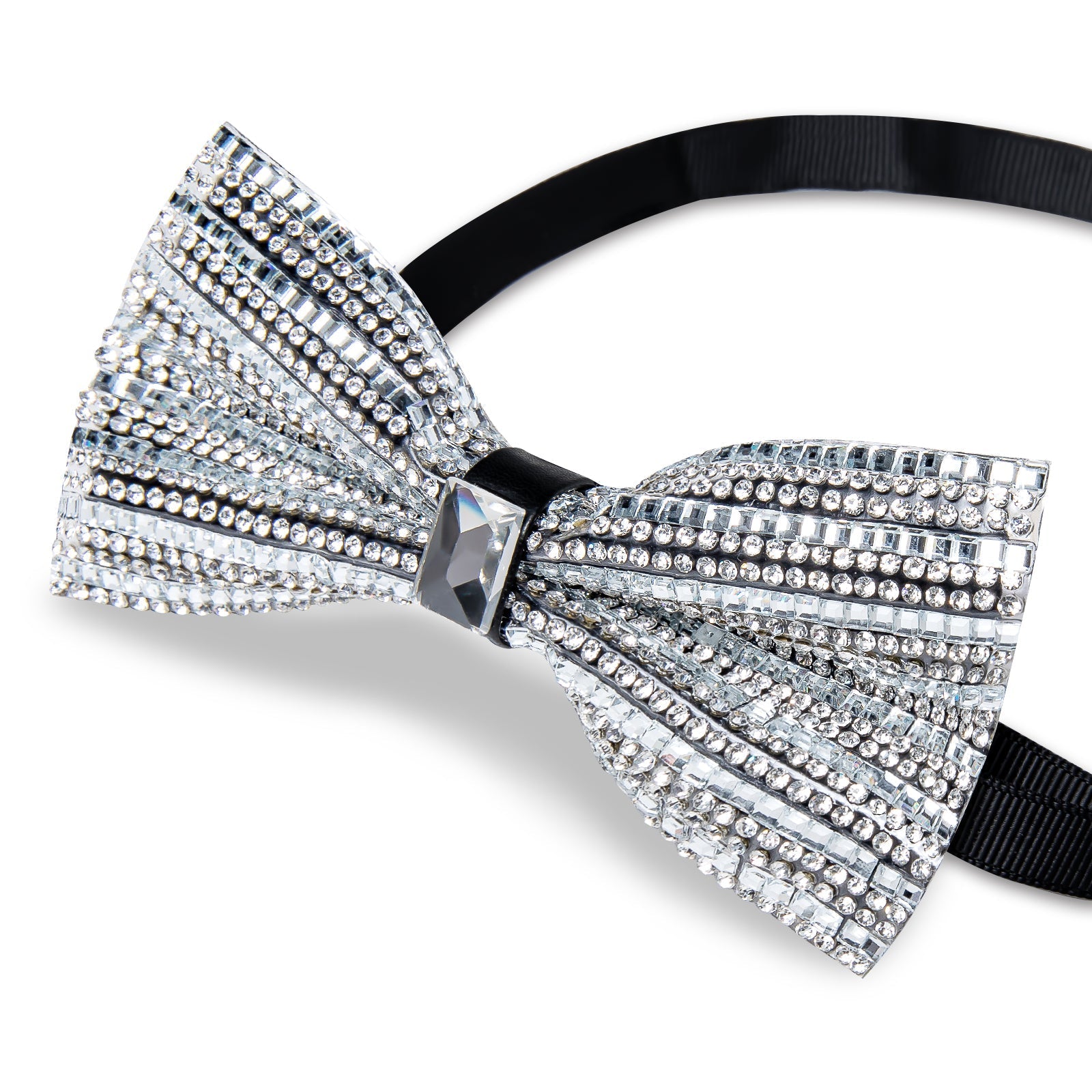 GentCrest Grey Rhinestone Bowtie Set - Image 5