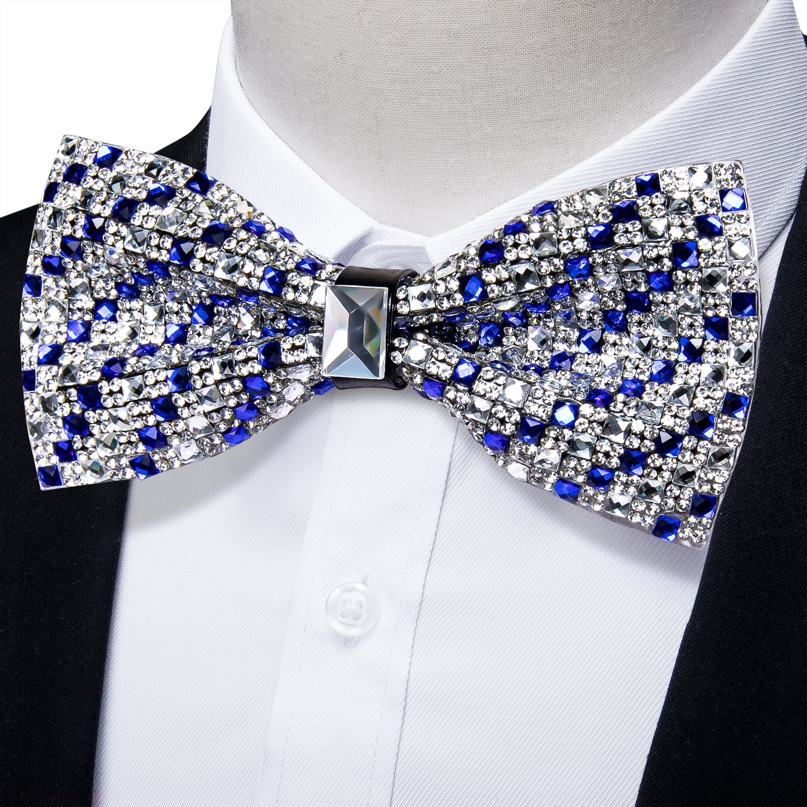 GentCrest Blue Striped Bowtie Set - Image 1