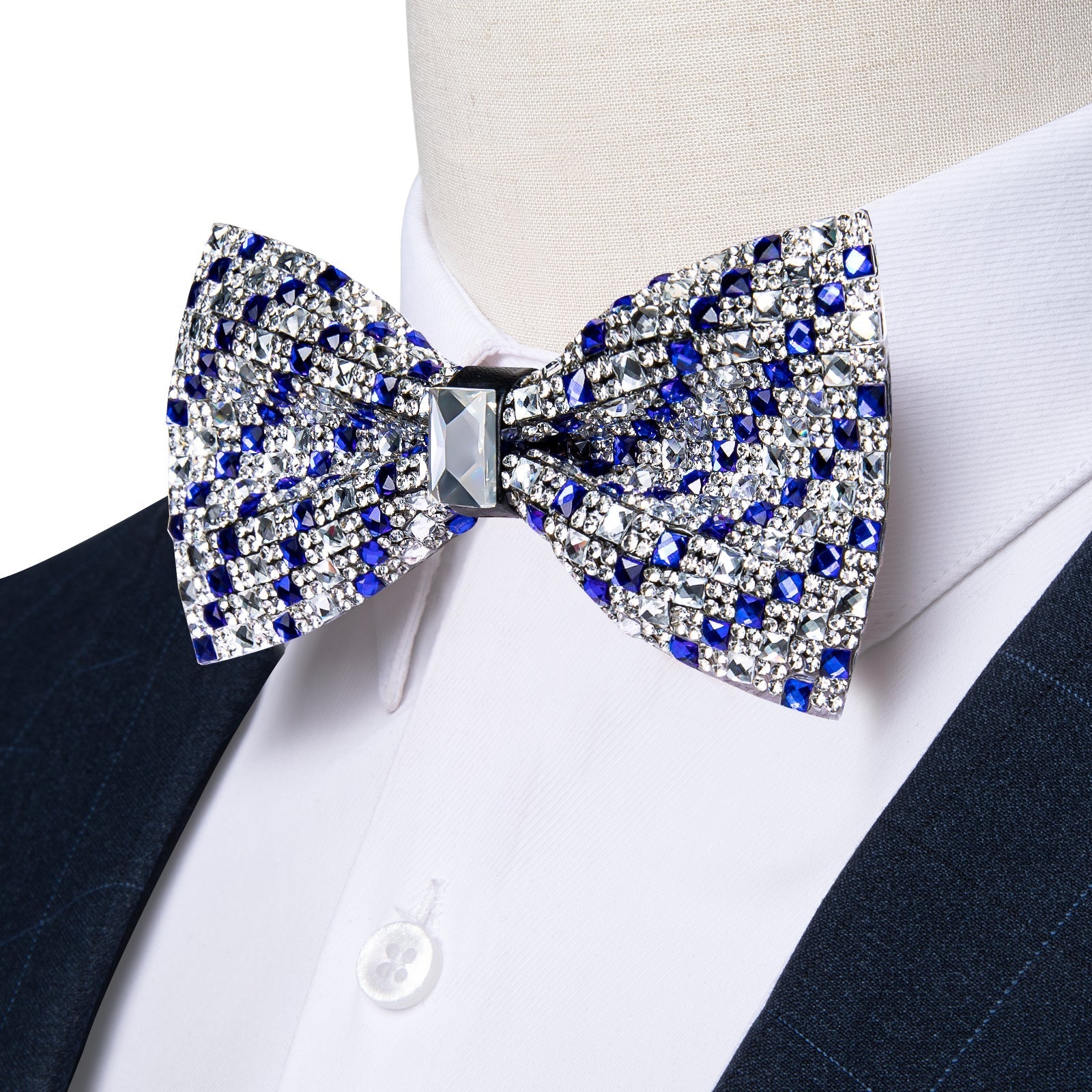 GentCrest Blue Striped Bowtie Set - Image 5