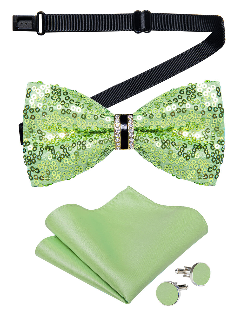 GentCrest Green Novelty Bowtie Set - Image 3