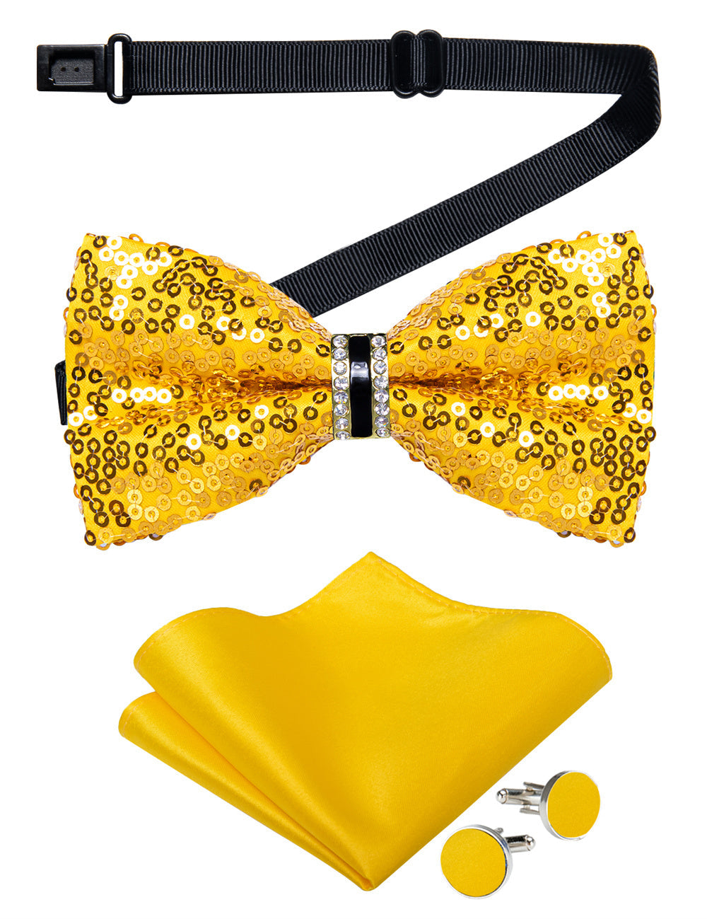 GentCrest Yellow Novelty Bowtie Set - Image 3