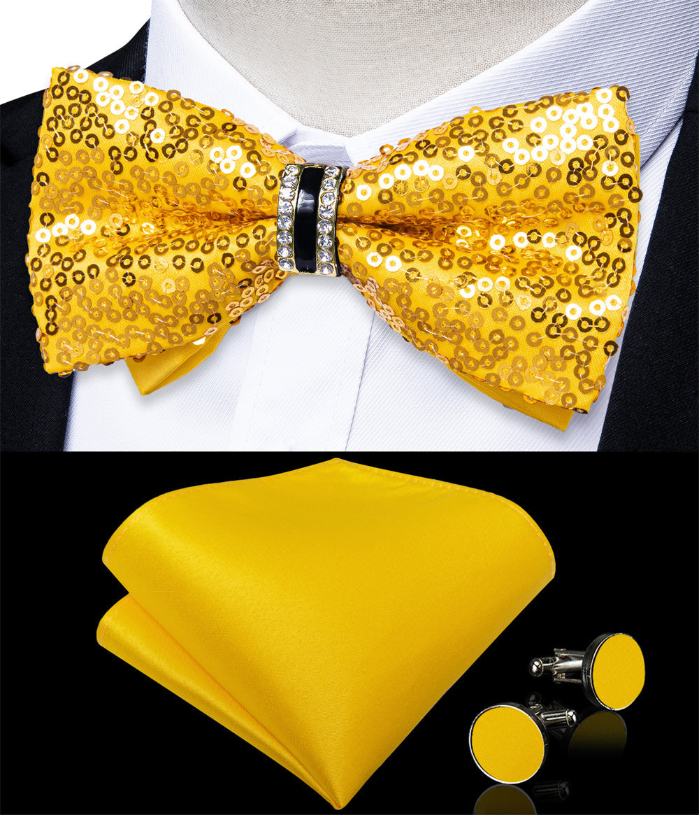 GentCrest Yellow Novelty Bowtie Set - Image 2