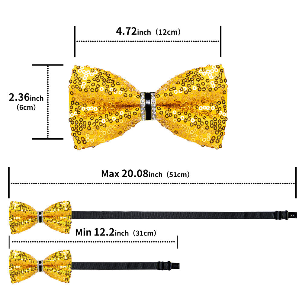 GentCrest Yellow Novelty Bowtie Set - Image 6