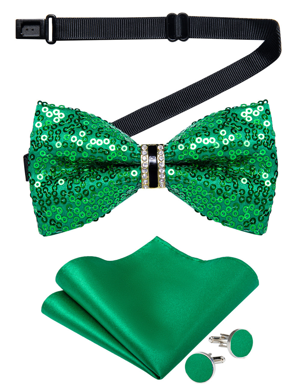 GentCrest Green Novelty Bowtie Set - Image 4