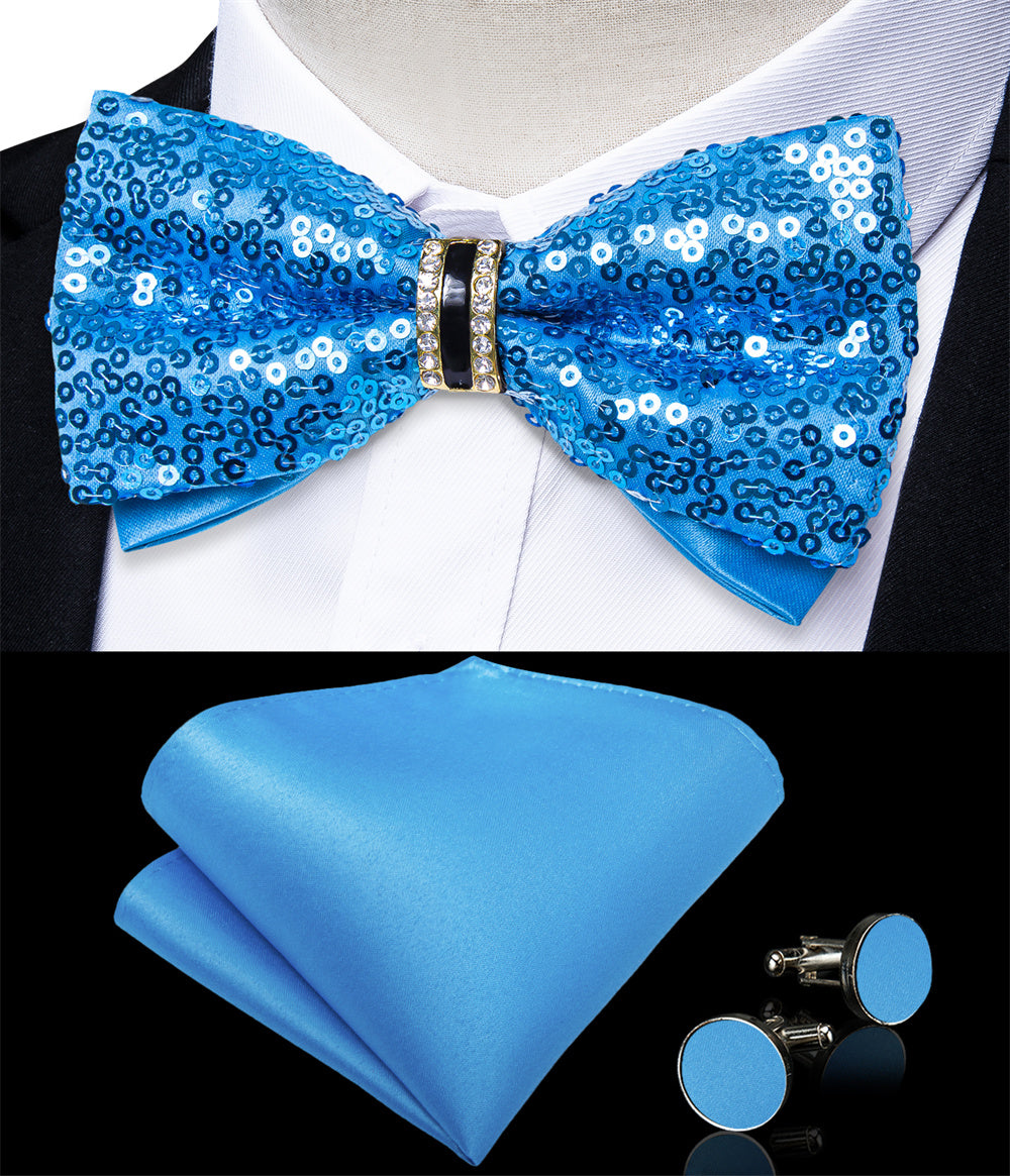 GentCrest Blue Novelty Bowtie Set - Image 3