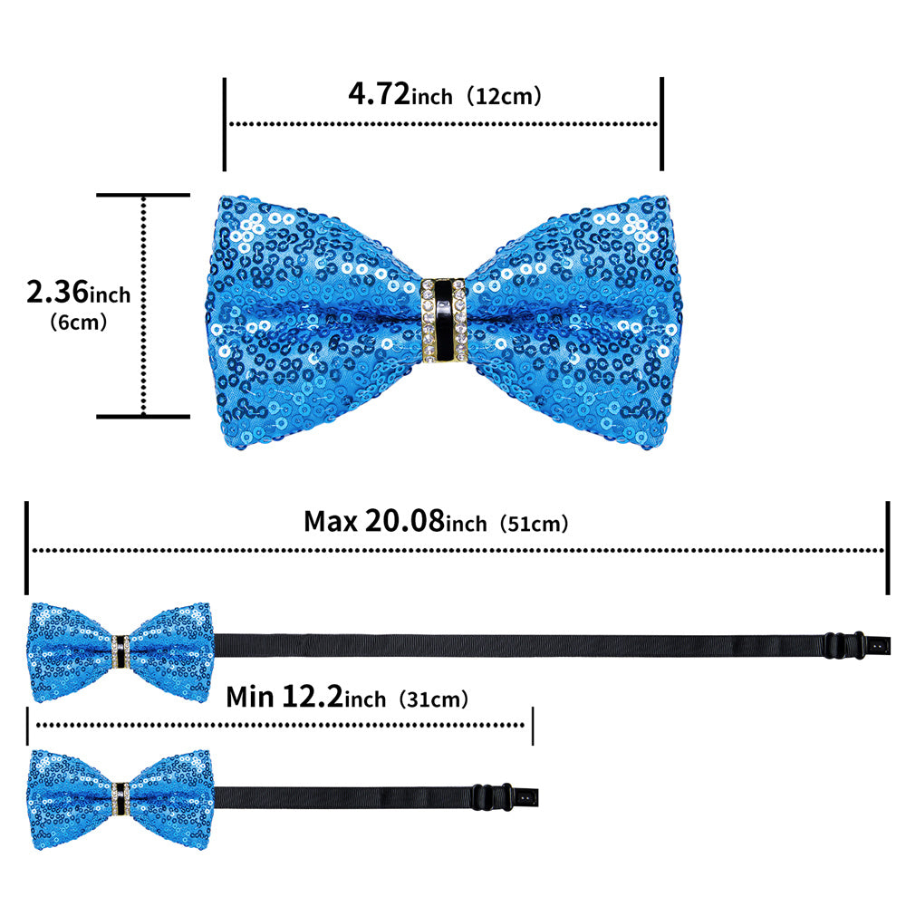 GentCrest Blue Novelty Bowtie Set - Image 6
