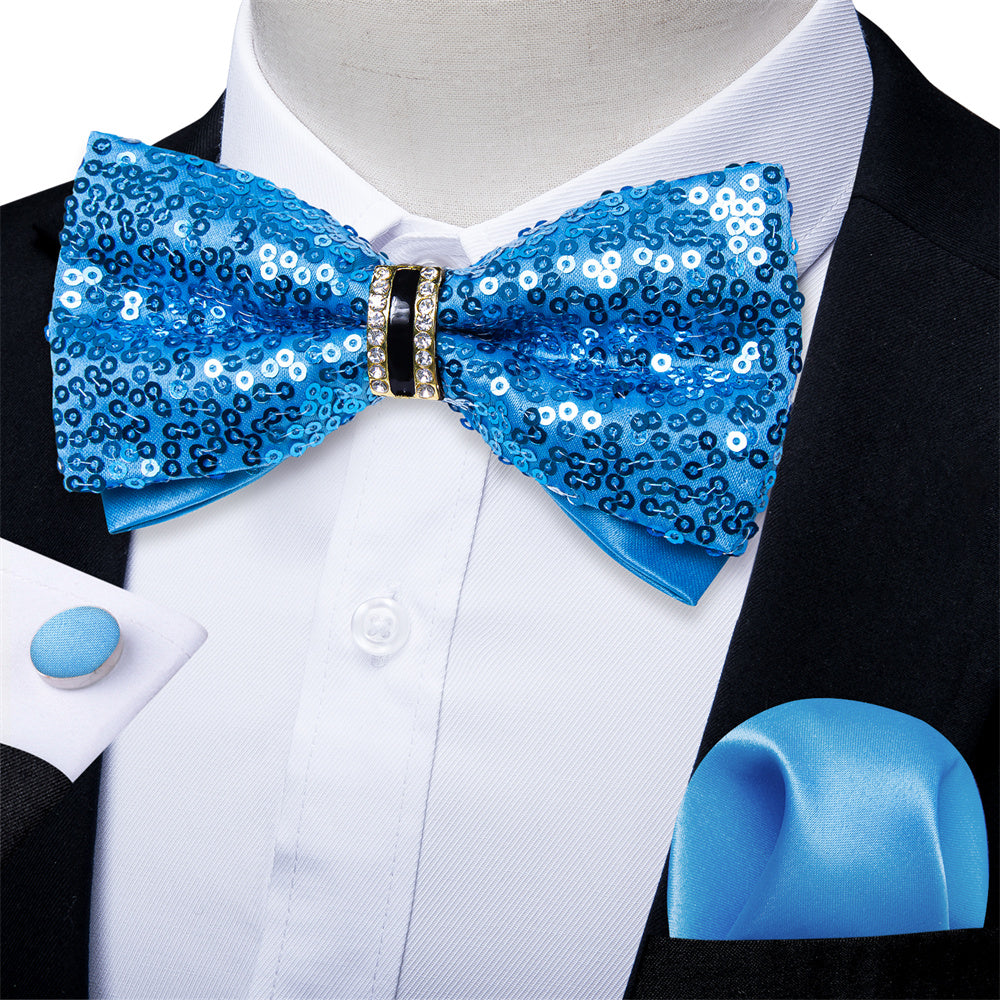 GentCrest Blue Novelty Bowtie Set - Image 1