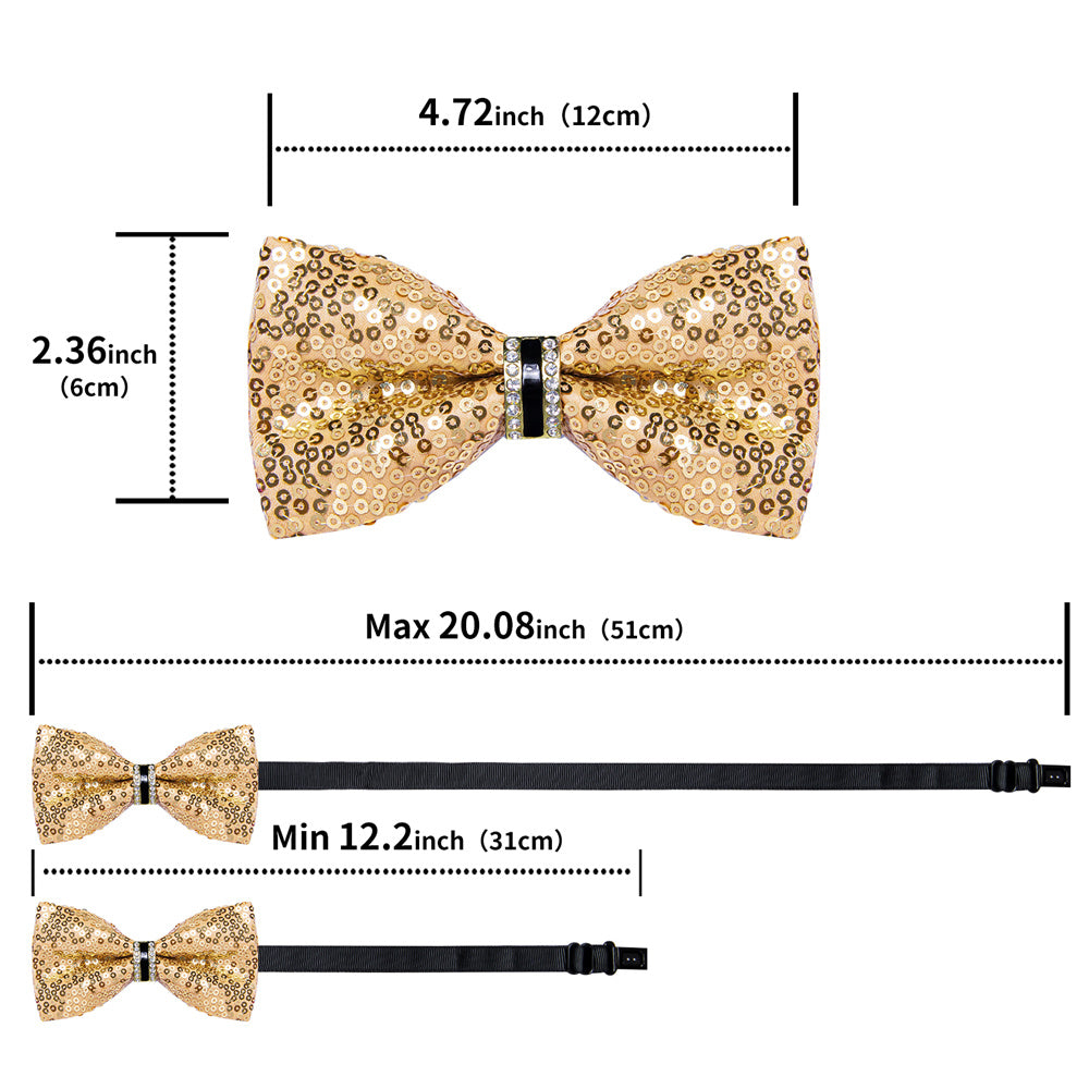 GentCrest Champagne Novelty Bowtie Set - Image 6