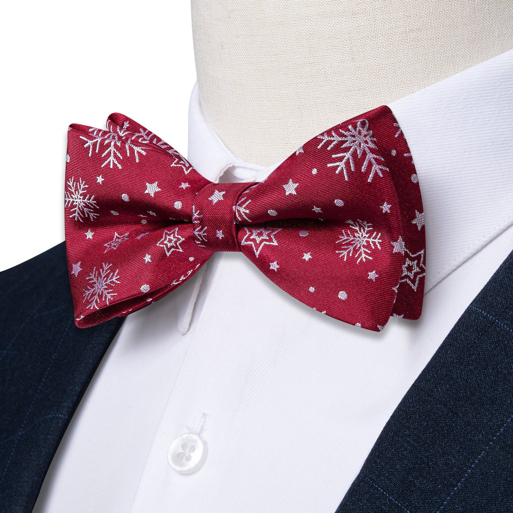 GentCrest Burgundy Novelty Bowtie Set - Image 4