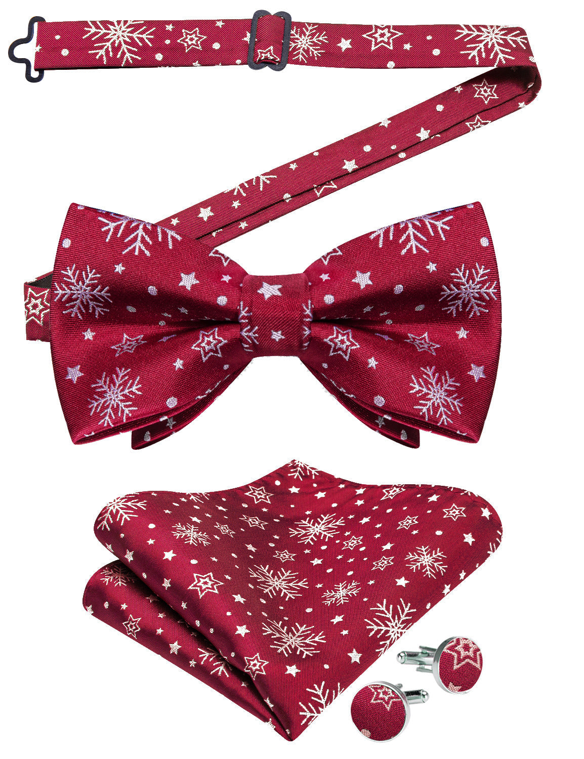 GentCrest Burgundy Novelty Bowtie Set - Image 2