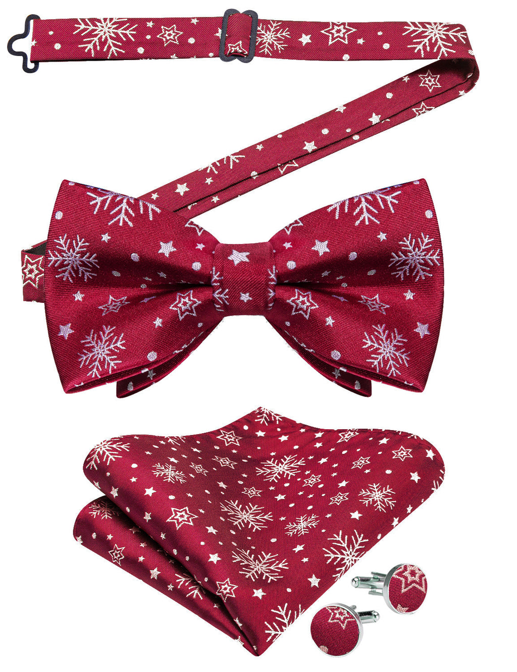 GentCrest Burgundy Novelty Bowtie Set - Image 2