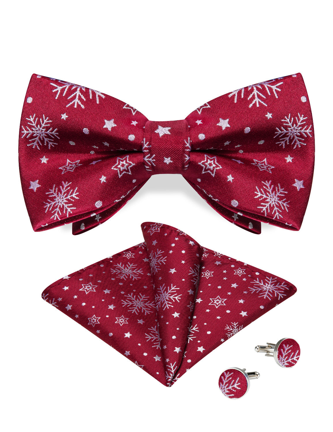 GentCrest Burgundy Novelty Bowtie Set - Image 5