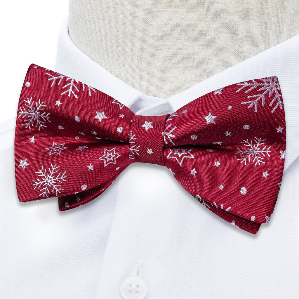 GentCrest Burgundy Novelty Bowtie Set - Image 3