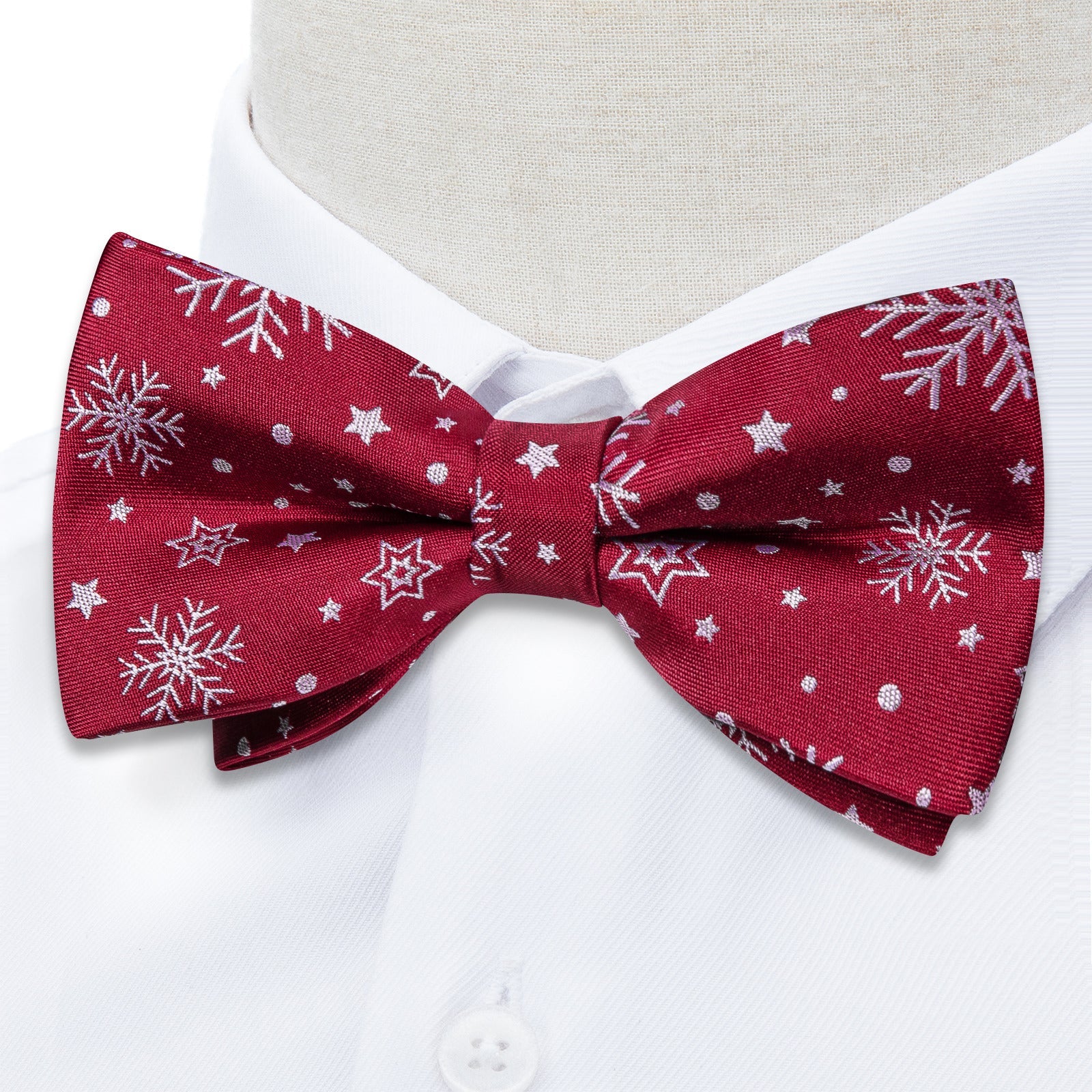 GentCrest Burgundy Novelty Bowtie Set - Image 3