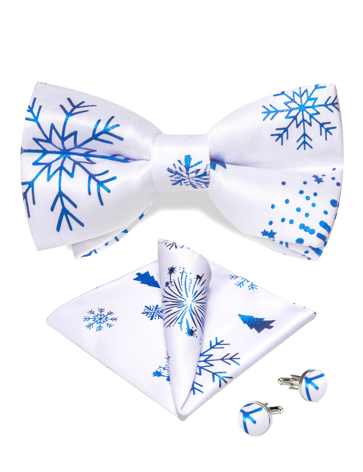 GentCrest White Novelty Bowtie Set - Image 4