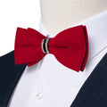 GentCrest Red Solid Bowtie Set - Image 1