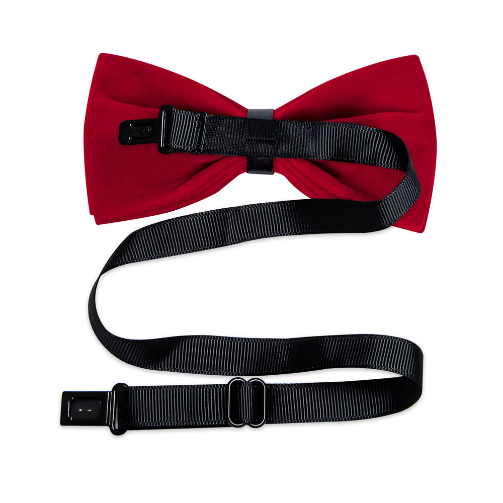 GentCrest Red Solid Bowtie Set - Image 7
