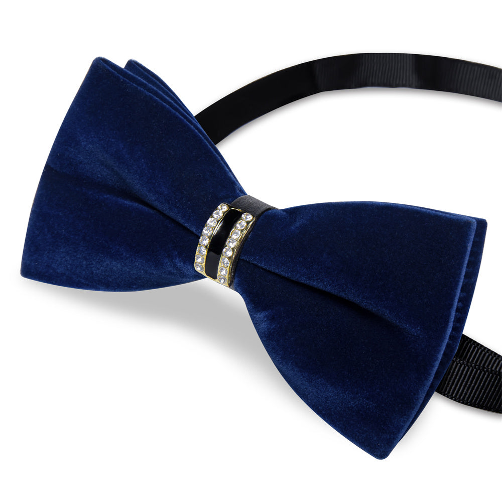 GentCrest Blue Solid Bowtie Set - Image 4