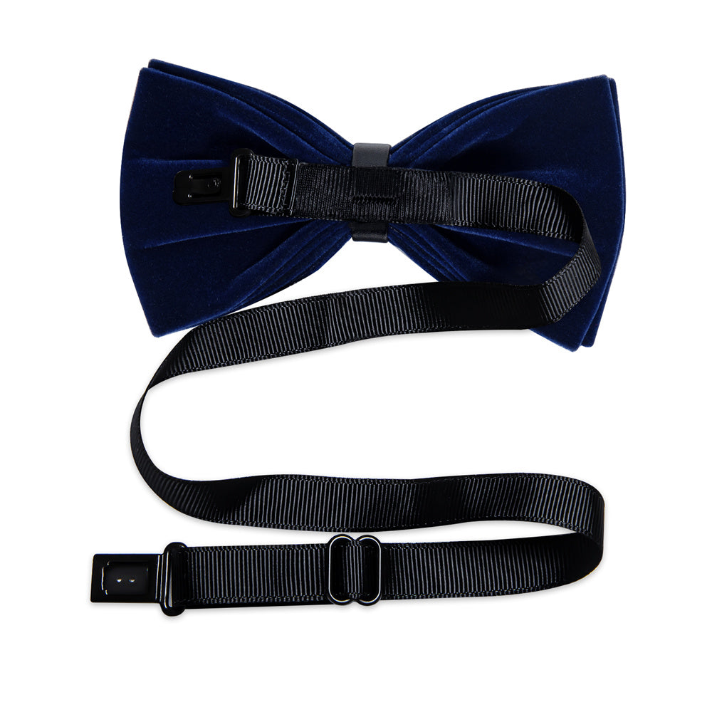 GentCrest Blue Solid Bowtie Set - Image 7