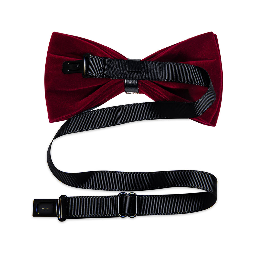 GentCrest Burgundy Solid Bowtie Set - Image 6