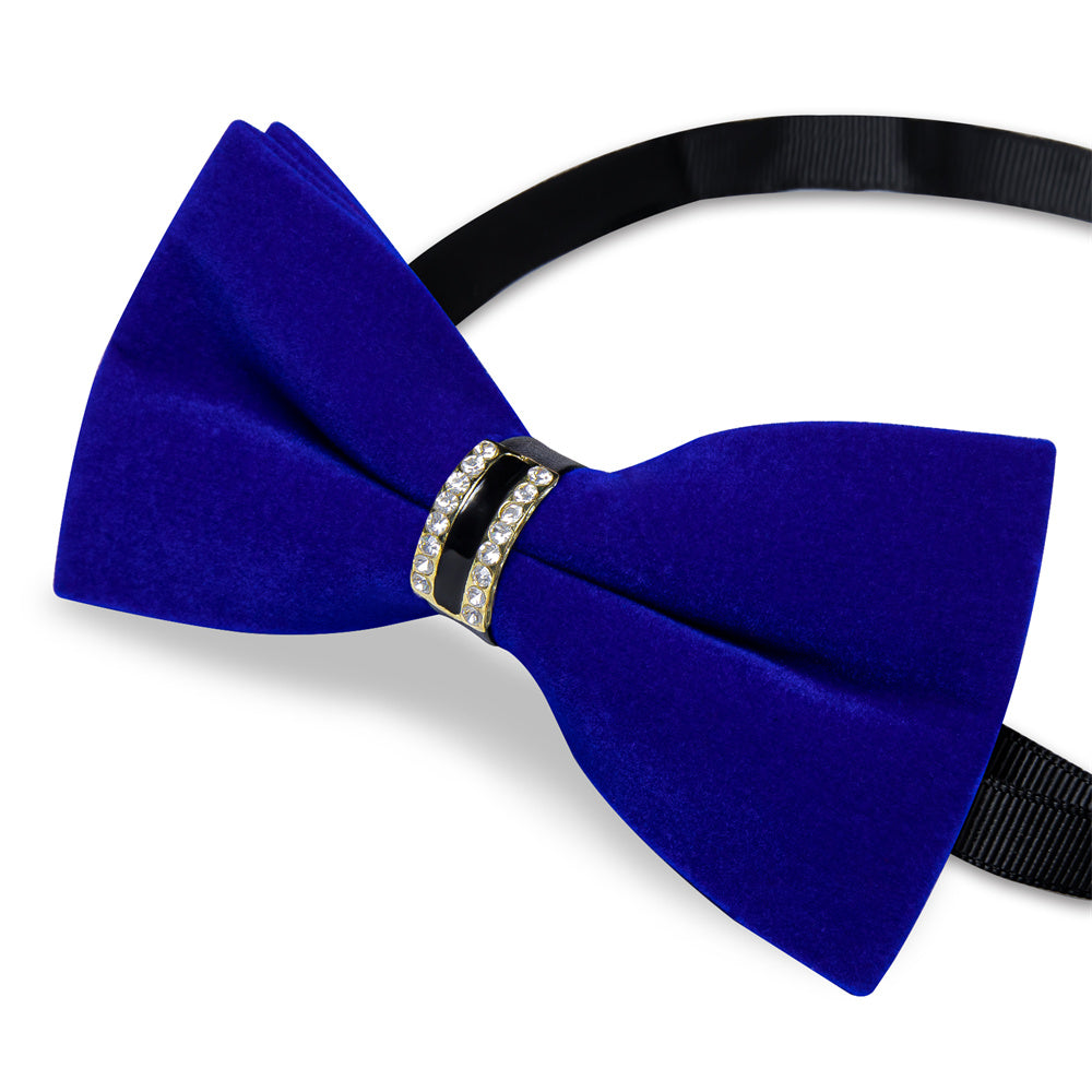 GentCrest Blue Solid Bowtie Set - Image 4